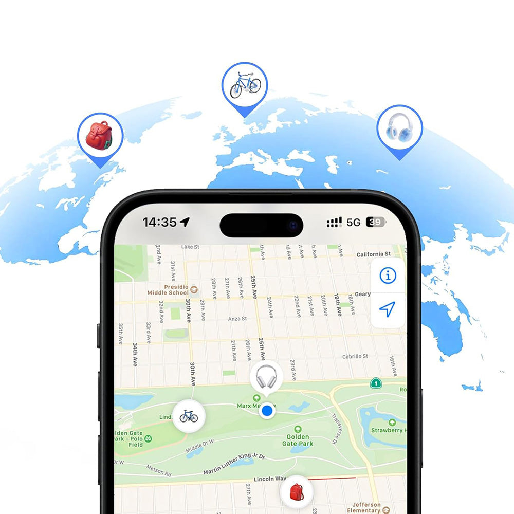 UGREEN SmartTag Smart Finder Slim 2 CM920 (75120A) dla serii iOS, zestaw 2 sztuki, czarny
