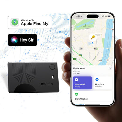 UGREEN SmartTag Smart Finder Slim 3 CM921 dla serii iOS, czarny