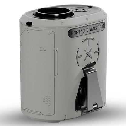 Przenośny wentylator Techsuit Z14 z zewnętrzną baterią 5000mAh, Szary