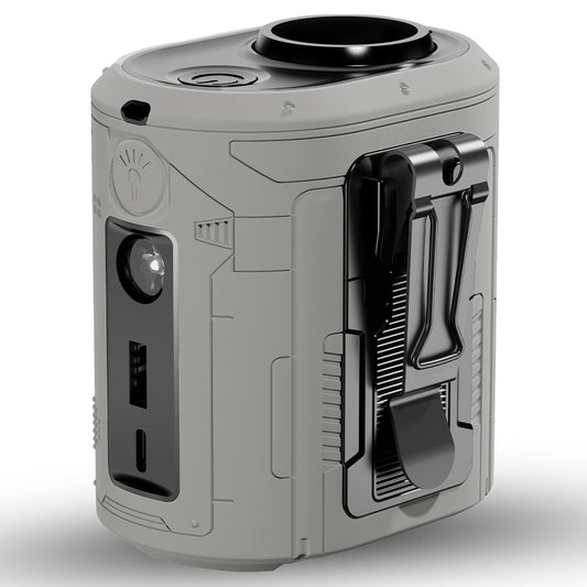 Przenośny wentylator Techsuit Z14 z zewnętrzną baterią 5000mAh, Szary