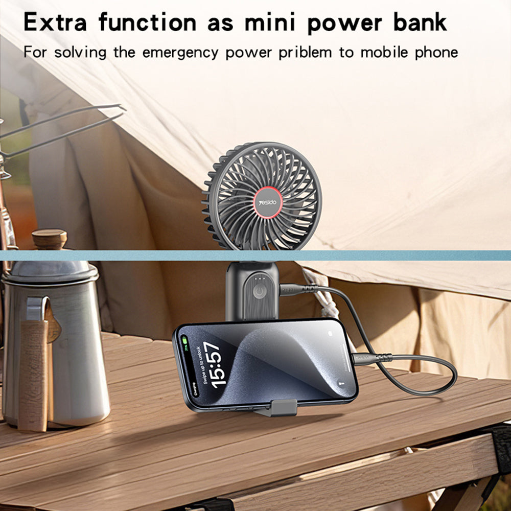 Wentylator przenośny Yesido YF10, Czarny