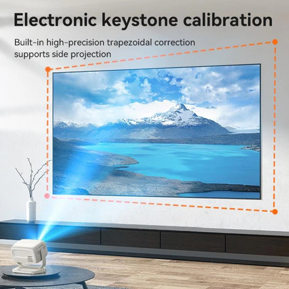 Projektor Yesido TV13, 720P, 190ANSI, Android 9.0, Biały