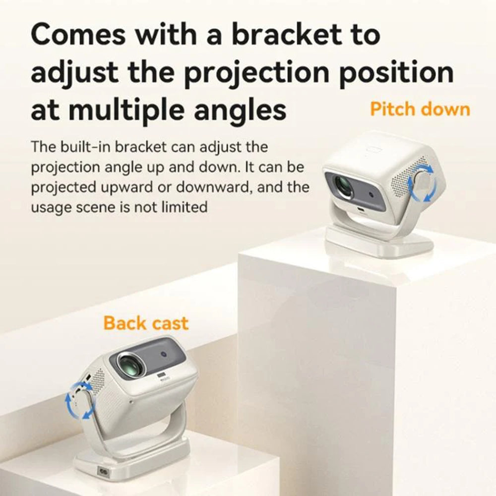 Projektor Yesido TV13, 720P, 190ANSI, Android 9.0, Biały